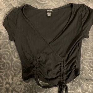 cute black crop top